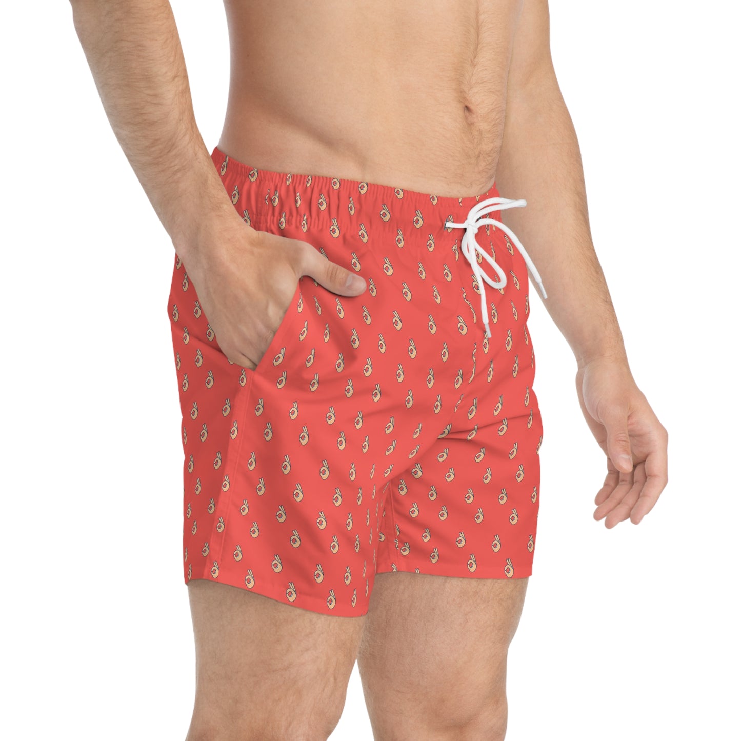 Men’s Scuba OK Hand Swim Trunks for Summer – Ocean-Inspired Beachwear