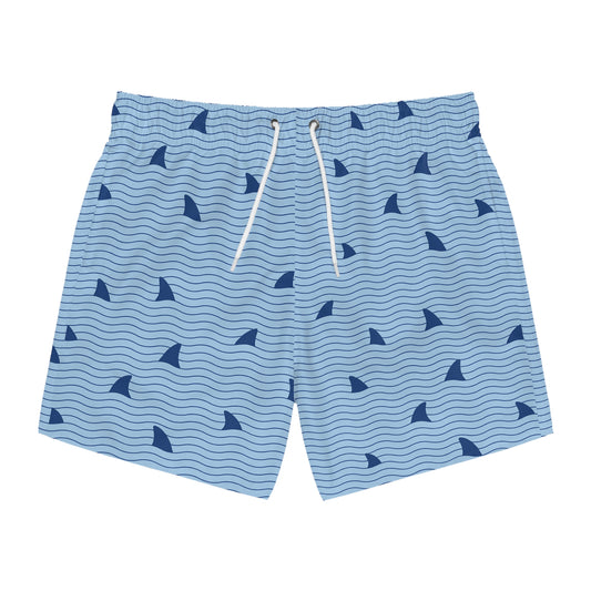 Men's Shark Fins Pattern Swim Trunks for Summer - Perfect Beachwear