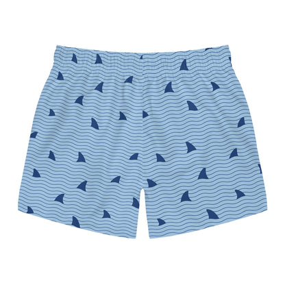Men's Shark Fins Pattern Swim Trunks for Summer - Perfect Beachwear