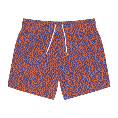 Men's Coral Swim Trunks for Summer | Ocean-Inspired Beachwear
